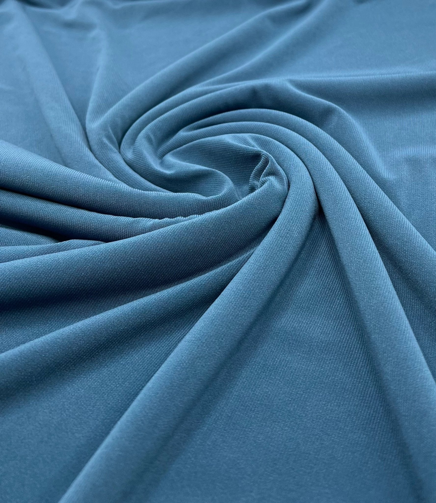 Plain Muted Teal ITY 4 Way Stretch Fabric - T9 Fabrics